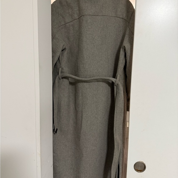 Topshop Gray longline belted utility coat size US 4 - Picture 8 of 9